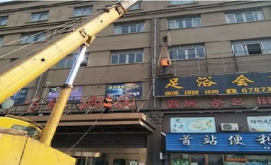 邓州安装较高的门店招牌有什么好的方法？